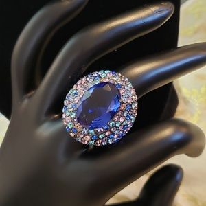 💕PJM Multi Colored Crystal PJM Fashion Ring